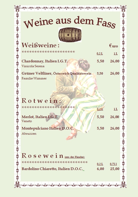 Weine offen Waldeslust